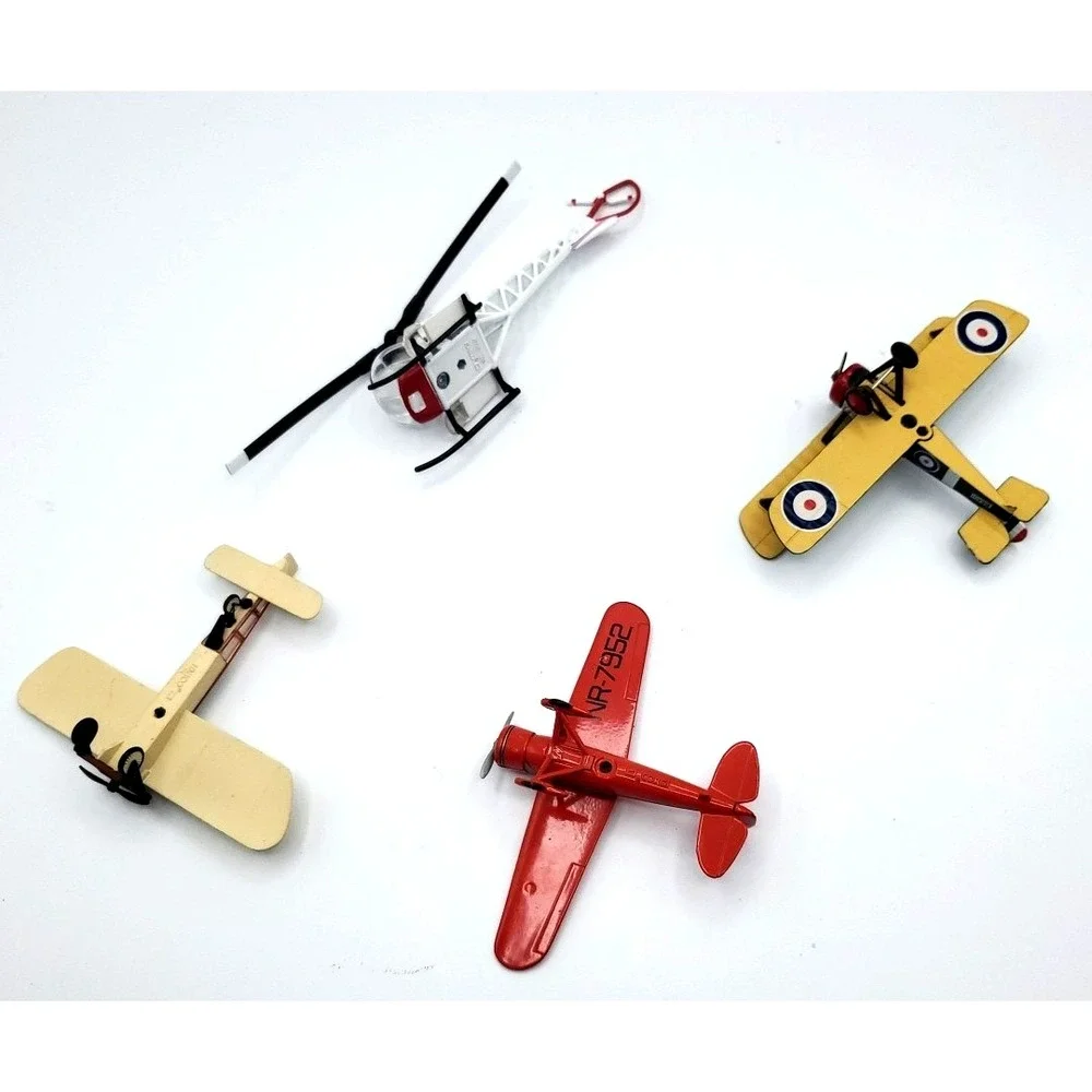 Corgi Diecast Plane Set Of 3‎ and Bonus Bell Helicopter 47 Flight lot of 4